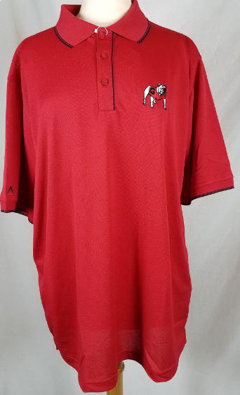 Georgia Standing Bulldog Polo Red